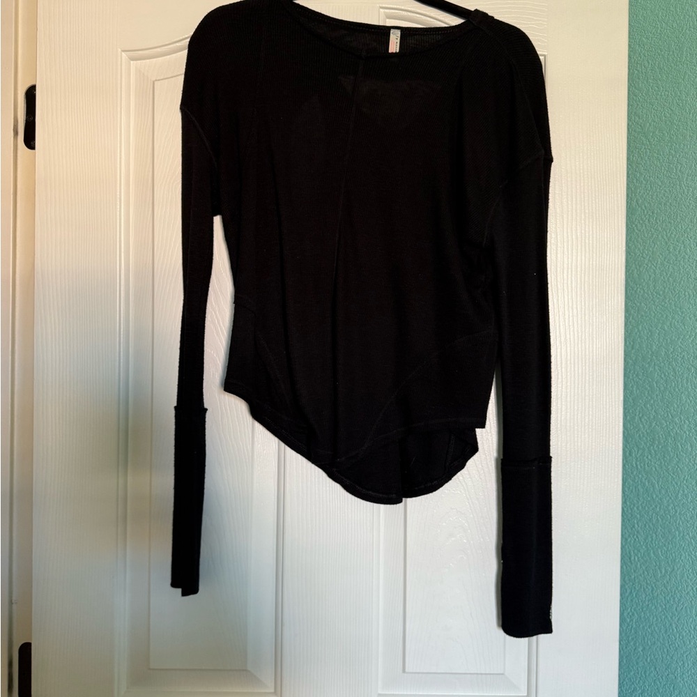 FP Movement by Free People Black Open-Back Long Sleeve Top - Picture 5 of 5